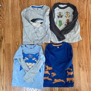 Bundle of 4 long sleeve Tea Collection shirts
